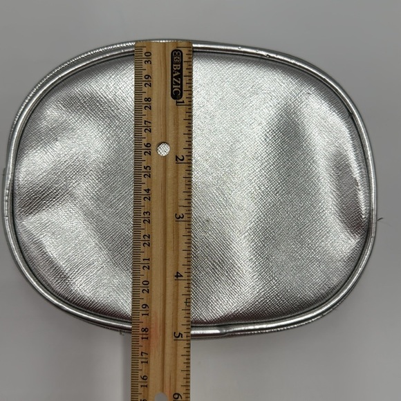 Vince Camuto Silver Cosmetic Bag 5”x 6” - Picture 6 of 13